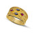Marquise Gems Byzantine Ring Gold Ring Marquise Gems Byzantine Ring Gold Ring