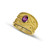 Amethyst Wide Byzantine Gold Ring Amethyst Wide Byzantine Gold Ring