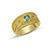 Blue Topaz Byzantine Gold Ring Blue Topaz Byzantine Gold Ring