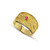 Princess Cut Ruby Byzantine Gold Ring Princess Cut Ruby Byzantine Gold Ring