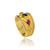 Sapphire Rubies Byzantine Gold Ring Sapphire Rubies Byzantine Gold Ring
