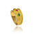 Emerald Ruby Byzantine Gold Ring Emerald Ruby Byzantine Gold Ring