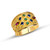 Multi Color Multi Stone Yellow Gold Byzantine Ring Multi Color Multi Stone Yellow Gold Byzantine Ring