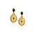 Drop Emerald Byzantine Gold Earrings Drop Emerald Byzantine Gold Earrings