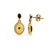 Drop Emerald Byzantine Gold Earrings Drop Emerald Byzantine Gold Earrings