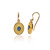 Drop Blue Sapphire Byzantine Gold Earrings Drop Blue Sapphire Byzantine Gold Earrings