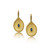Navette Sapphire Byzantine Gold Earrings Navette Sapphire Byzantine Gold Earrings