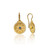Blue Sapphire Byzantine Gold Earrings Blue Sapphire Byzantine Gold Earrings
