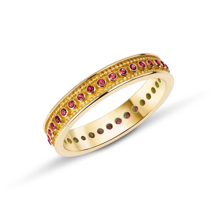 4mm Ruby Eternity Band