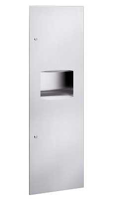 Bradley 203710 SemiRecessed Paper Towel Dispenser & Waste