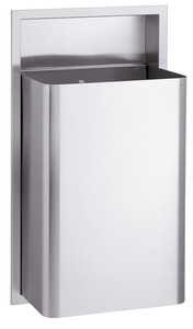 Bradley 334 Recessed Stainless Steel Waste Receptacle