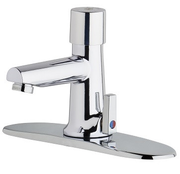 Chicago Faucets 35028E2805ABCP Metering Mixing Sink Faucet
