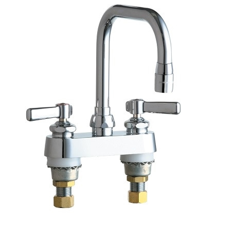 Chicago Faucets 526E35ABCP Dual Supply Sink Faucet