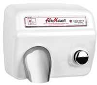 World Dryer DM5974 AirMax White Steel Hand Dryer (115 Volt)