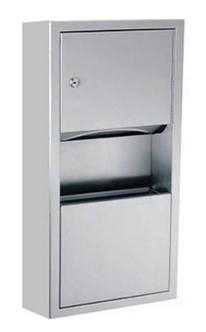 Gamco TW3FS Paper Towel Dispenser and 2 Gallon Waste