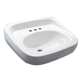 Zurn Z5344 Wall Hung Lavatory Sink 4" Faucet Centers