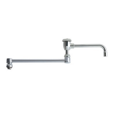 Chicago Faucets DJ13BVBJKABCP Double Jointed Swing Spout