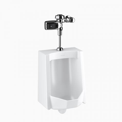Sloan WEUS-1002.1403 Vitreous China Urinal with Battery Powered, Sensor Activated, Royal OPTIMA Plus SMOOTH 186-0.25 Urinal Flushometer