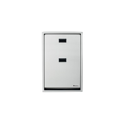 Foundations 100SSV-R Premier Baby Changing Station, Vertical, Recessed Mount, Brushed Stainless Steel