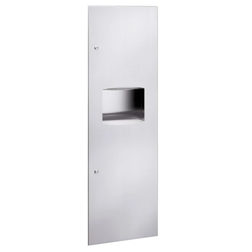 Bradley 2037-11 Surface-Mounted Paper Towel Dispenser Waste Receptacle, Contemporary Series, 11.2 Gallon