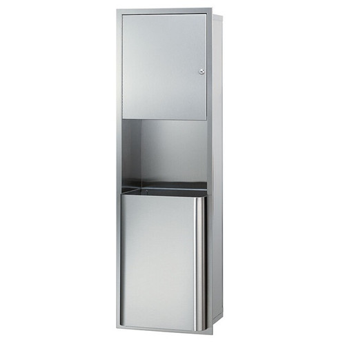 Bradley 2271-11 Surface-Mounted Paper Towel Cabinet and Waste Receptacle