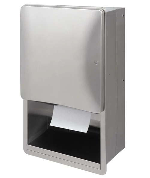 Bradley 2A02-10 Paper Towel Dispenser, Semi-Recessed, Sensor-Activated, Diplomat Series