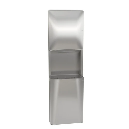 Bradley 2A05-10 Semi-Recessed Paper Towel Dispenser / Waste Receptacle