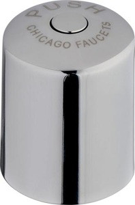 Chicago Faucets 765-PSHJKCP Chicago Faucets Part: Vandal Proof 1-3/4" MVP Metering Push Handle