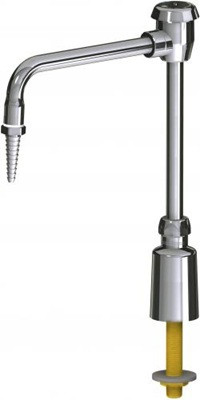 Chicago Faucets LRS-E21 Remote Control Turret and Spout, 6" Gooseneck Spout with Atmospheric Vacuum Breaker, Full Flow Laboratory Serrated Nozzle