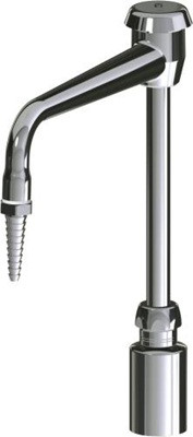 Chicago Faucets LRS-E31 Remote Control Turret and Spout, 8" Gooseneck Spout with Atmospheric Vacuum Breaker, Full Flow Laboratory Serrated Nozzle