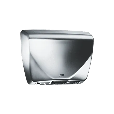 ASI 0185-93 Profile Steel Cover Hand Dryers, 100-240 Volt, Satin Stainless Steel