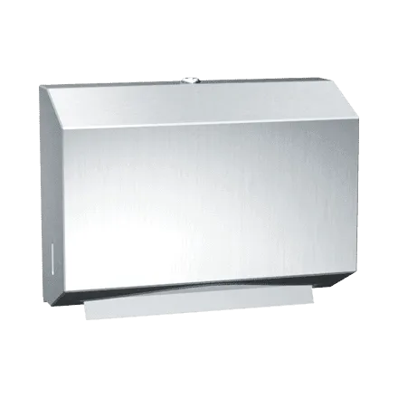 ASI 0215 Traditional Paper Towel Dispenser, Petite, Multi, C-Fold, Surface Mounted