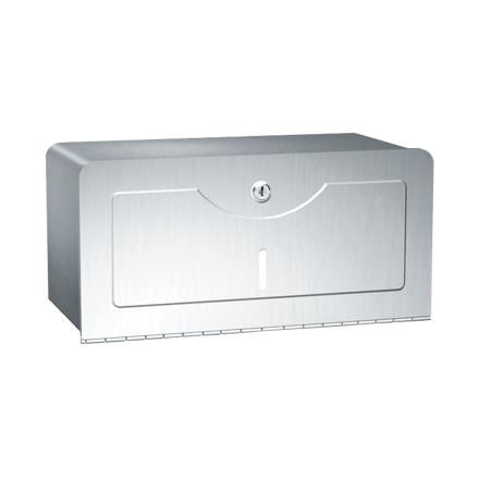 ASI 0245-SS Traditional Paper Towel Dispenser, Single-Fold, Surface Mounted, Stainless Steel