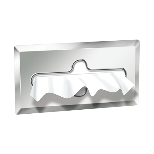 ASI 0259-B Facial Tissue Dispenser, Bright Polished, Recessed