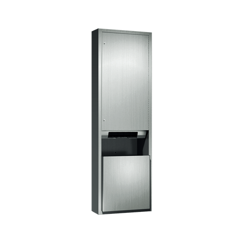 ASI 046921AC-9 Traditional Automatic Roll Paper Towel Dispenser & Waste Receptacle, 110-240V / AC, Surface Mounted, 12 Gallon