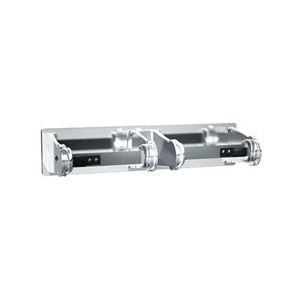 ASI 0715 Toilet Tissue Holder, Double, Chrome Plated, Surface Mounted