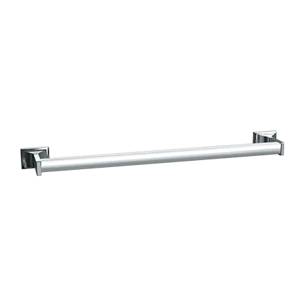 ASI 0755-Z24 Towel Bar, Round, Surface Mounted, Chrome Plated Zamak, 24"