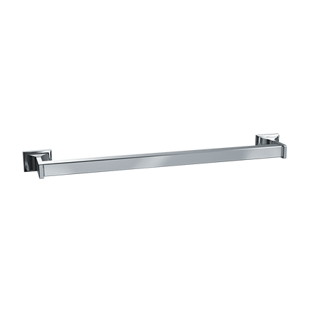 ASI 0760-Z24 Towel Bar, Square, Surface Mounted, Chrome Plated Zamak, 24"