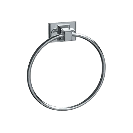 ASI 0785-Z Towel Ring, Surface Mounted, Chrome Plated Zamak