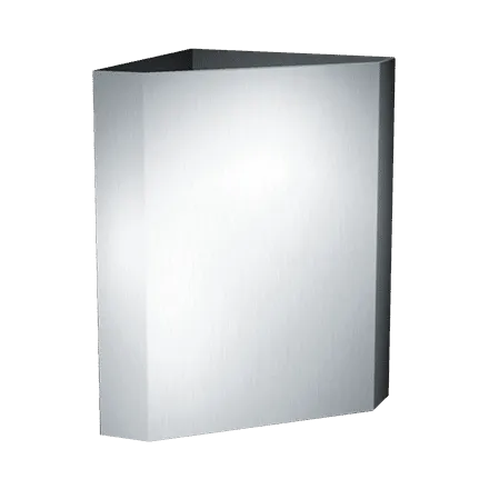ASI 0829 Traditional Waste Receptacle, Corner-type, Surface Mounted, 16 Gallon