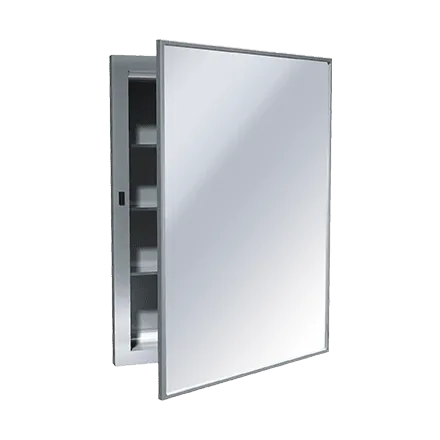 ASI 0952 Medicine Cabinet, Recessed, Stainless Steel, 18-1/4" W X 24-1/4" H