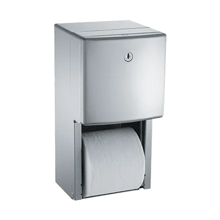 ASI 20030 Roval Twin Hide-A-Roll Toilet Tissue Dispenser, Surface Mounted