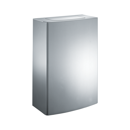ASI 20826-T Roval Surface Mounted Waste Receptacle with Closed Top and Push Door, 12.8 Gallon