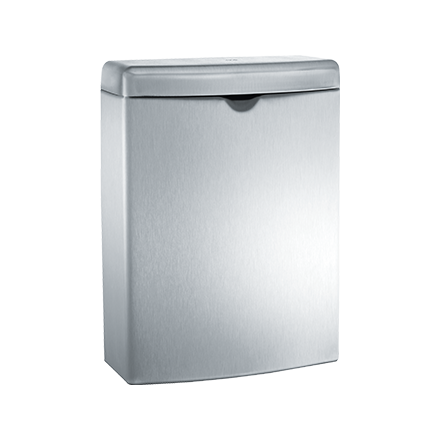 ASI 20852 Roval Surface Mounted Sanitary Waste Receptacle, 1 Gallon