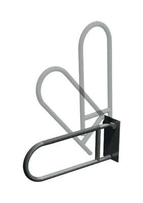 ASI 3413-P Swing Up Grab Bar, Peened