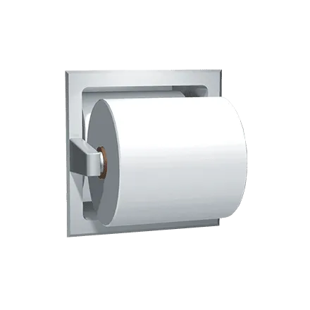 ASI 7403-B Spare Roll Toilet Tissue Holder, Recessed, Bright Finish