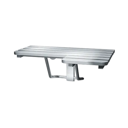 ASI 8208-L Folding Shower Seat, Stainless Steel, Left Hand, ADA