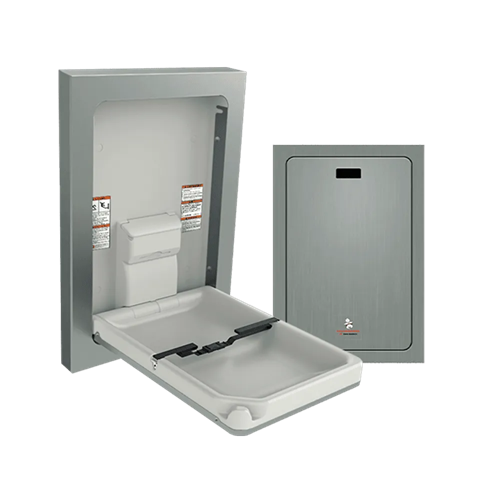 ASI 9017-9 Baby Changing Station, Vertical, Surface Mounted, Stainless Steel