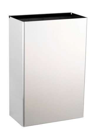 Bobrick B367-60 Waste Receptacle Module, 12 Gallon, Stainless Steel