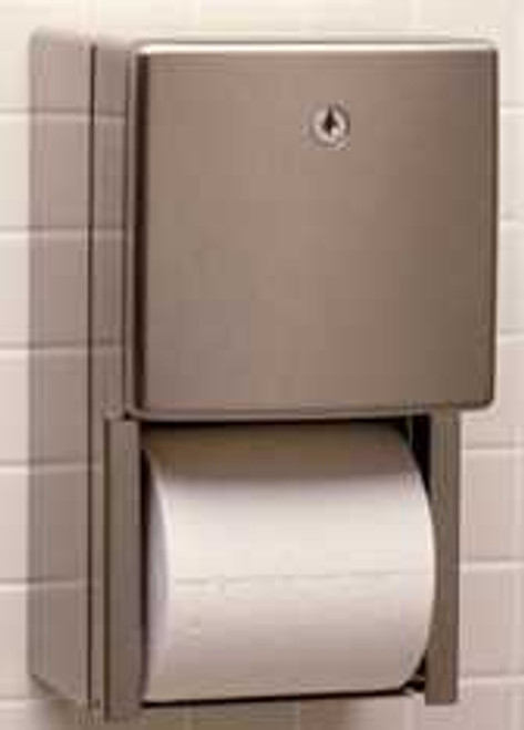 Bobrick B-4288 ConturaSeries Surface-Mounted Multi Roll Toilet Tissue  Dispenser with Satin Finish